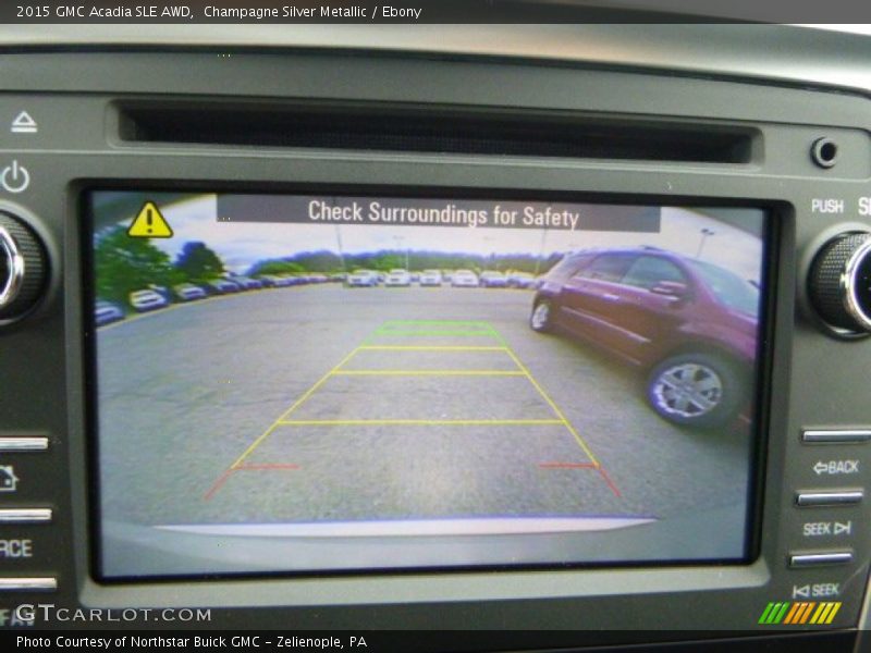 Champagne Silver Metallic / Ebony 2015 GMC Acadia SLE AWD