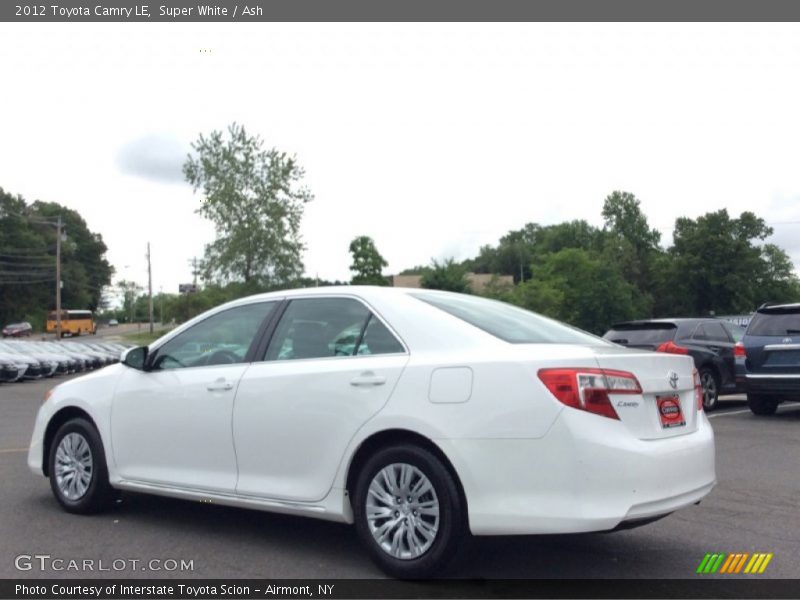 Super White / Ash 2012 Toyota Camry LE