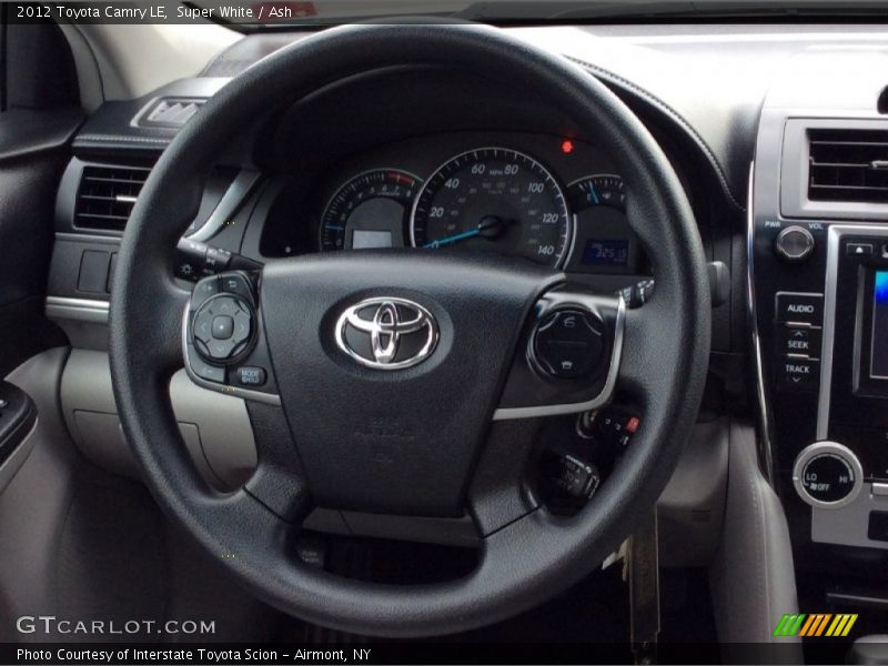 Super White / Ash 2012 Toyota Camry LE
