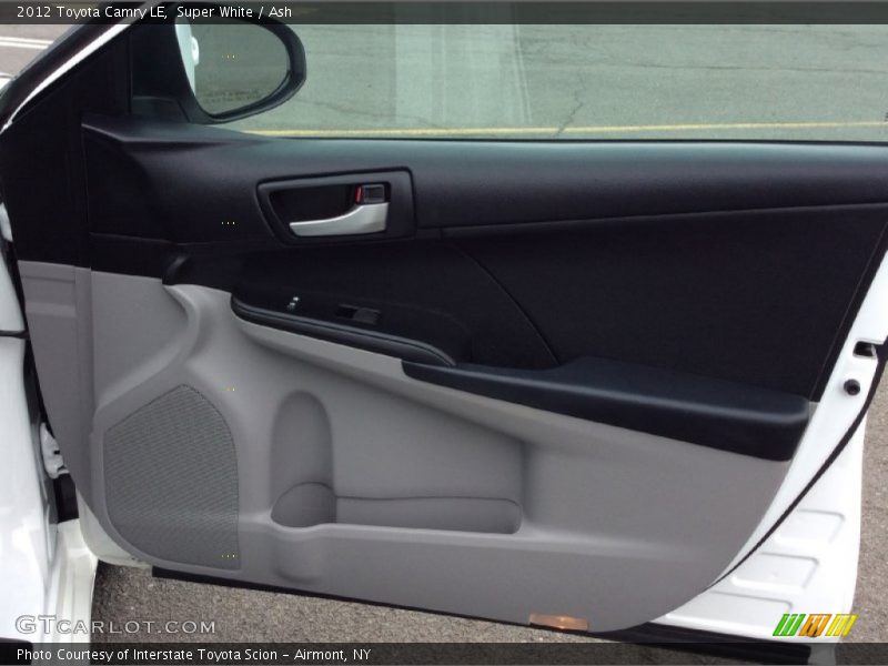 Super White / Ash 2012 Toyota Camry LE
