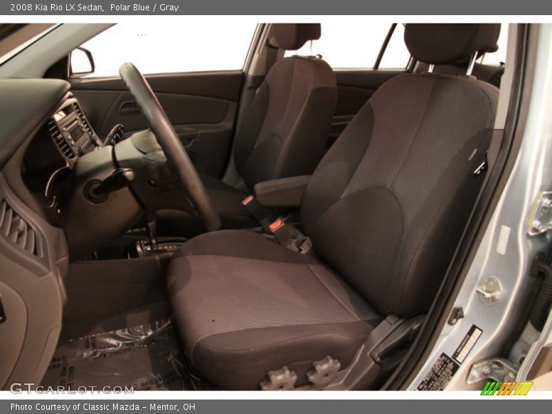 Polar Blue / Gray 2008 Kia Rio LX Sedan