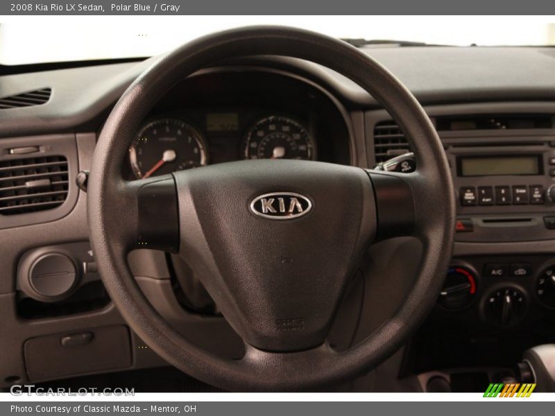 Polar Blue / Gray 2008 Kia Rio LX Sedan