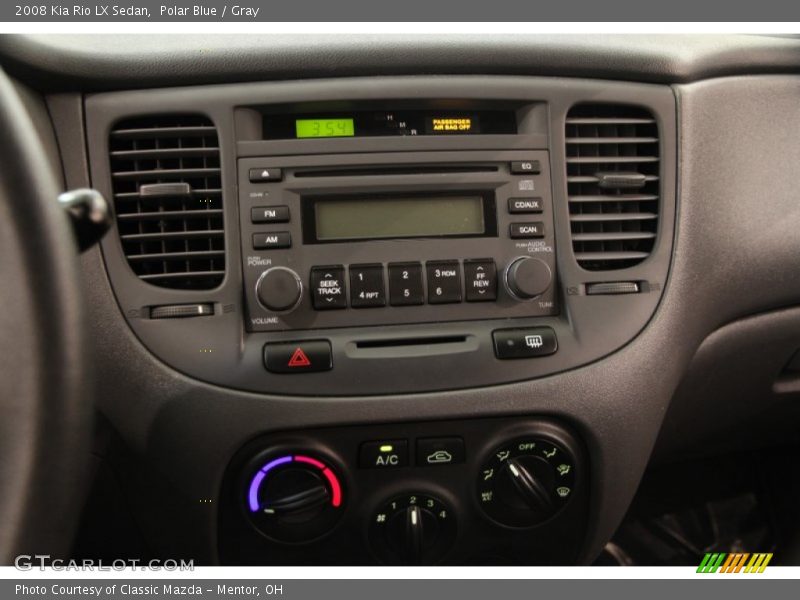 Polar Blue / Gray 2008 Kia Rio LX Sedan