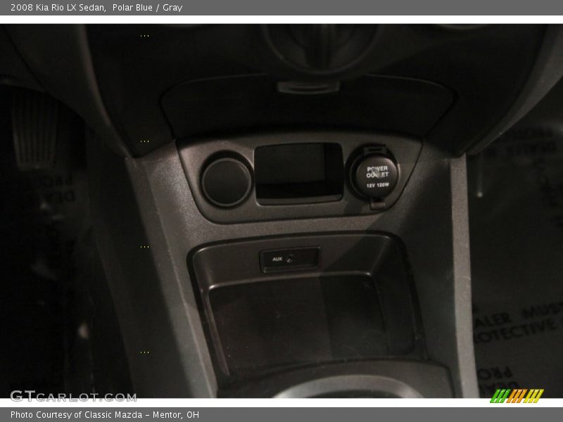 Polar Blue / Gray 2008 Kia Rio LX Sedan