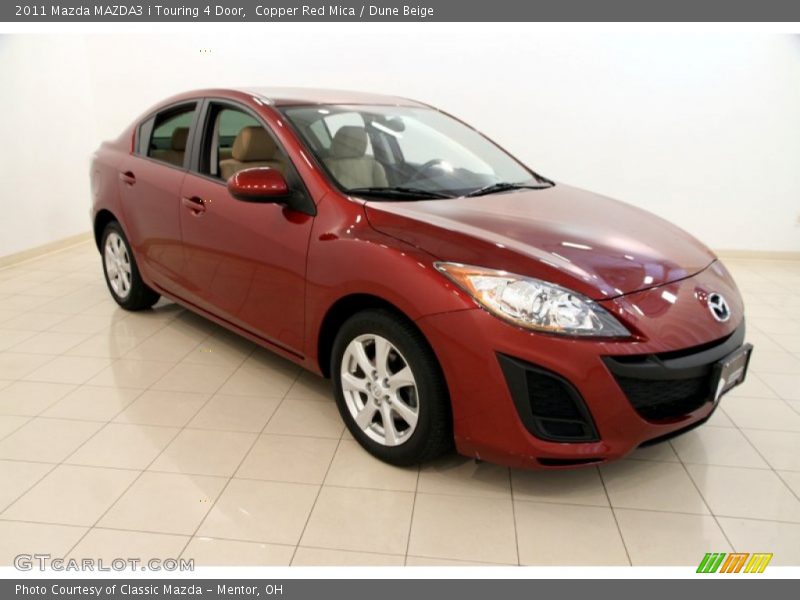 Copper Red Mica / Dune Beige 2011 Mazda MAZDA3 i Touring 4 Door