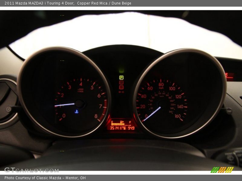 Copper Red Mica / Dune Beige 2011 Mazda MAZDA3 i Touring 4 Door