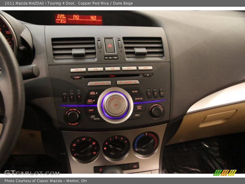 Copper Red Mica / Dune Beige 2011 Mazda MAZDA3 i Touring 4 Door