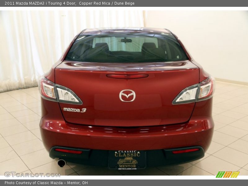 Copper Red Mica / Dune Beige 2011 Mazda MAZDA3 i Touring 4 Door