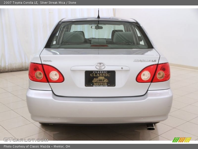 Silver Streak Mica / Stone 2007 Toyota Corolla LE