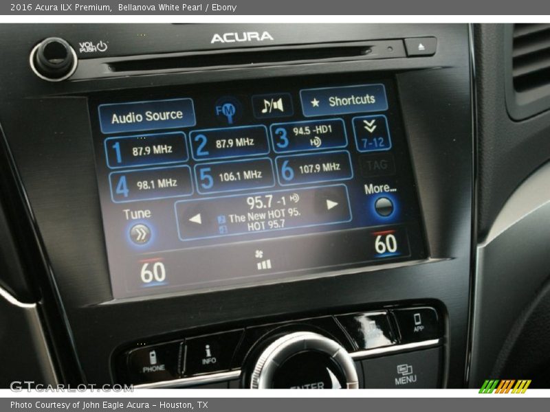 Bellanova White Pearl / Ebony 2016 Acura ILX Premium