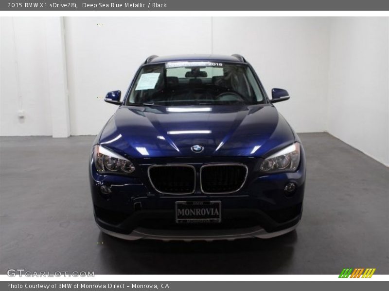 Deep Sea Blue Metallic / Black 2015 BMW X1 sDrive28i