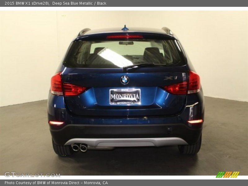 Deep Sea Blue Metallic / Black 2015 BMW X1 sDrive28i