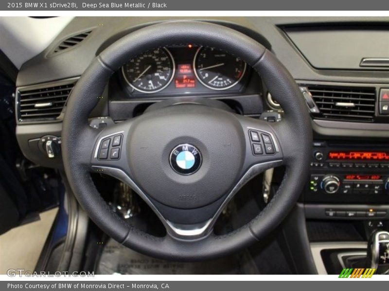 Deep Sea Blue Metallic / Black 2015 BMW X1 sDrive28i