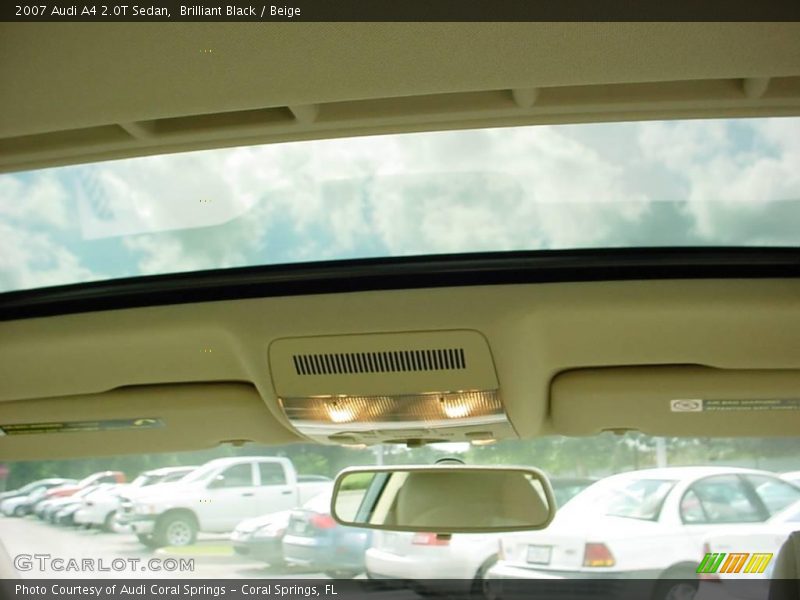 Brilliant Black / Beige 2007 Audi A4 2.0T Sedan