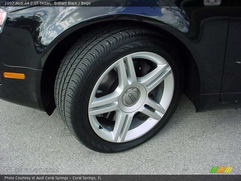 Brilliant Black / Beige 2007 Audi A4 2.0T Sedan