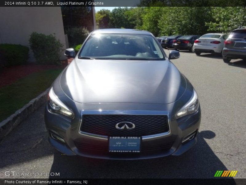 Liquid Platinum / Graphite 2014 Infiniti Q 50 3.7 AWD