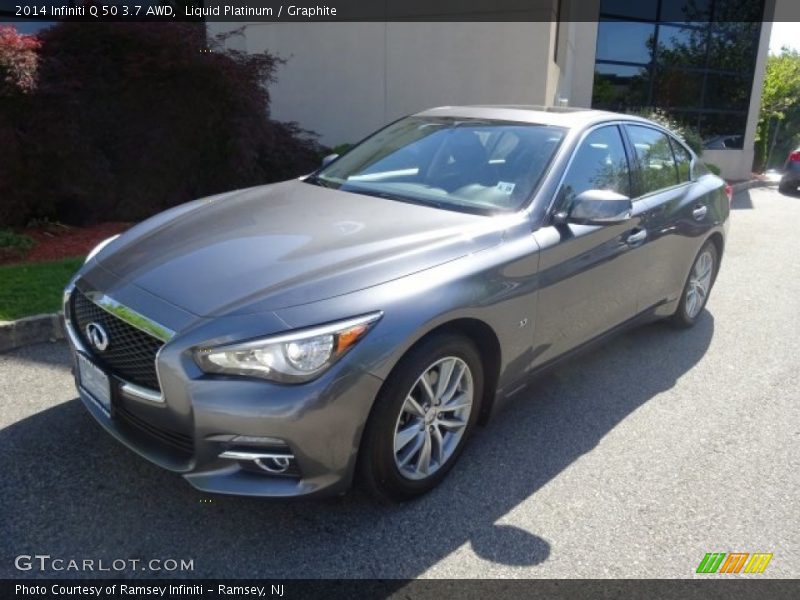 Liquid Platinum / Graphite 2014 Infiniti Q 50 3.7 AWD