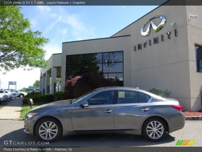 Liquid Platinum / Graphite 2014 Infiniti Q 50 3.7 AWD