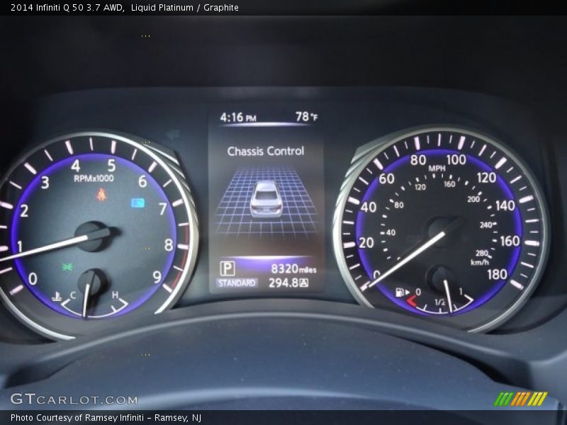 Liquid Platinum / Graphite 2014 Infiniti Q 50 3.7 AWD