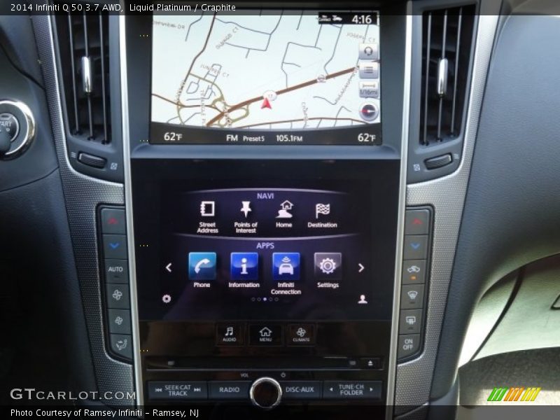 Liquid Platinum / Graphite 2014 Infiniti Q 50 3.7 AWD