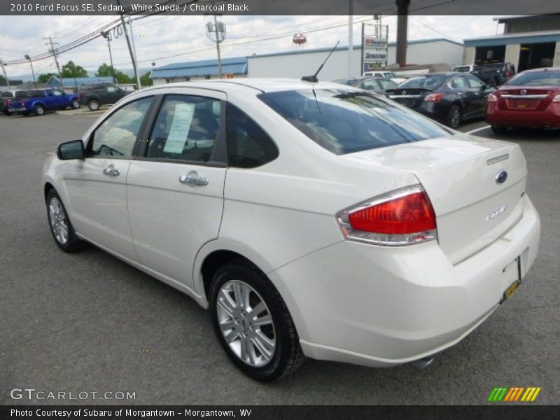 White Suede / Charcoal Black 2010 Ford Focus SEL Sedan