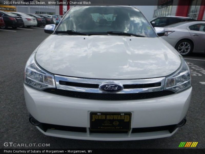 White Suede / Charcoal Black 2010 Ford Focus SEL Sedan