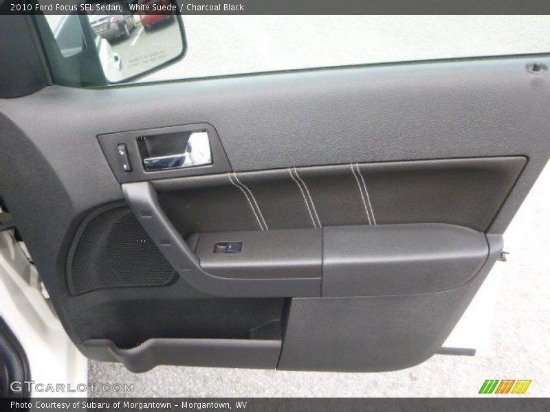 White Suede / Charcoal Black 2010 Ford Focus SEL Sedan