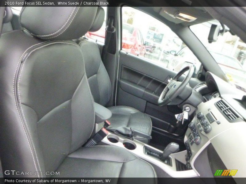 White Suede / Charcoal Black 2010 Ford Focus SEL Sedan