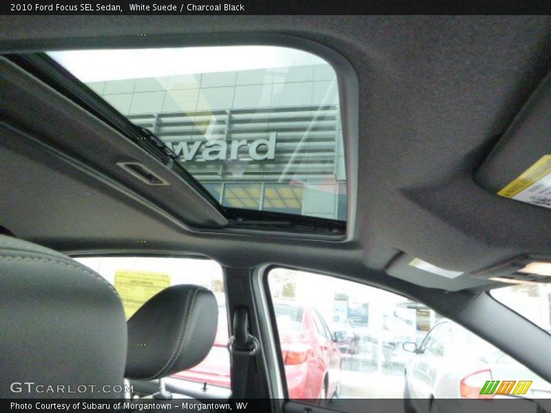 White Suede / Charcoal Black 2010 Ford Focus SEL Sedan