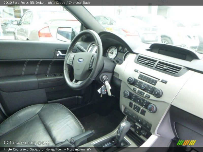 White Suede / Charcoal Black 2010 Ford Focus SEL Sedan