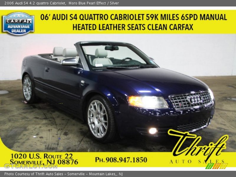 Moro Blue Pearl Effect / Silver 2006 Audi S4 4.2 quattro Cabriolet