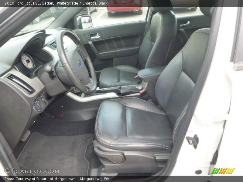 White Suede / Charcoal Black 2010 Ford Focus SEL Sedan