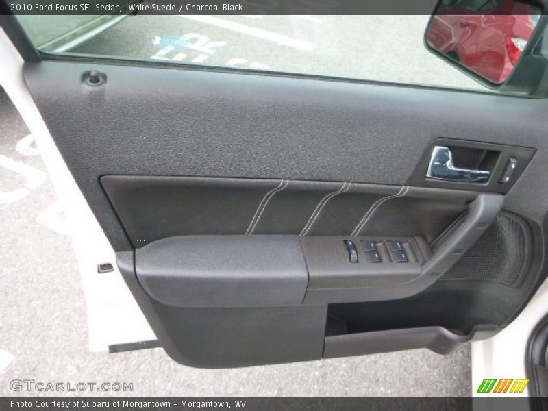 White Suede / Charcoal Black 2010 Ford Focus SEL Sedan