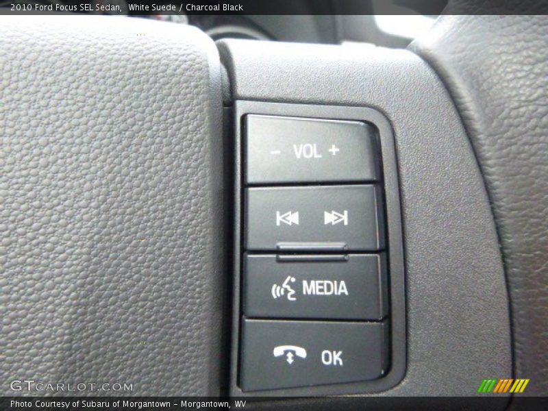 White Suede / Charcoal Black 2010 Ford Focus SEL Sedan