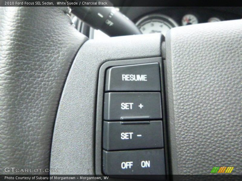 White Suede / Charcoal Black 2010 Ford Focus SEL Sedan