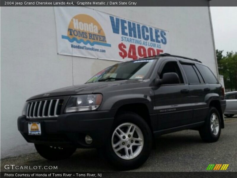 Graphite Metallic / Dark Slate Gray 2004 Jeep Grand Cherokee Laredo 4x4