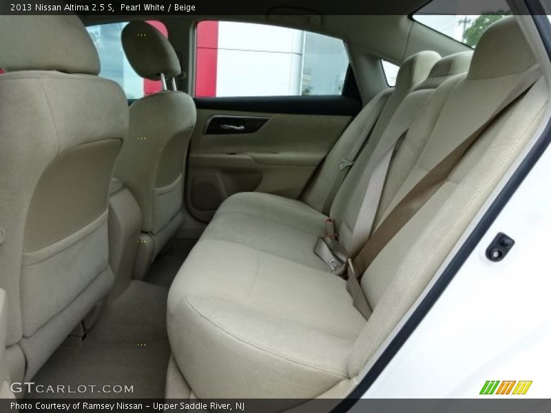 Pearl White / Beige 2013 Nissan Altima 2.5 S
