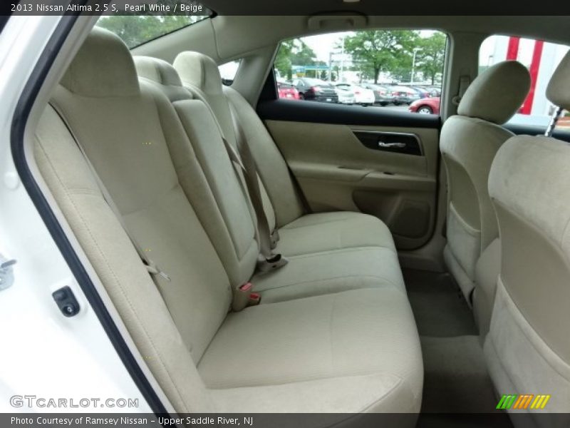 Pearl White / Beige 2013 Nissan Altima 2.5 S