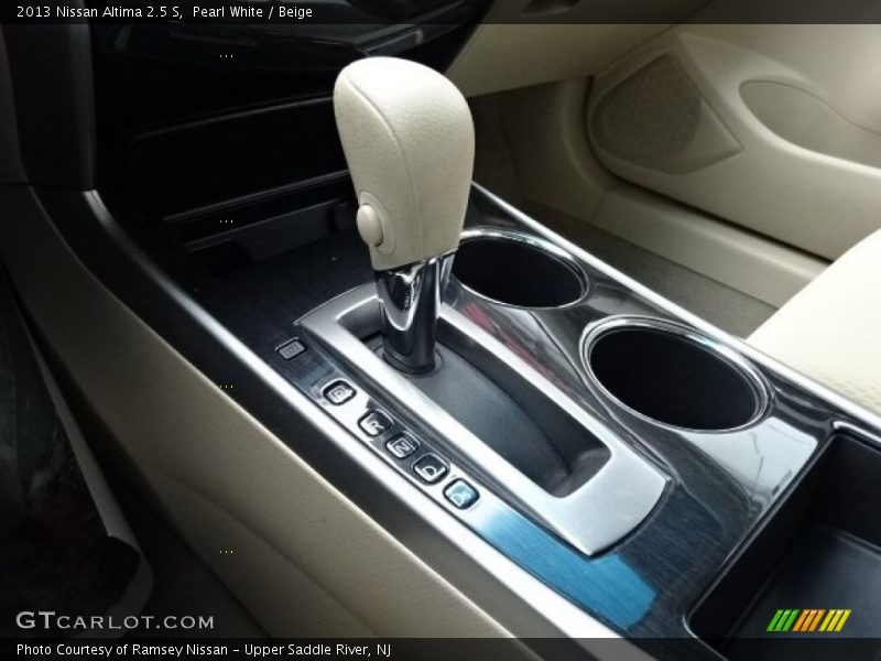 Pearl White / Beige 2013 Nissan Altima 2.5 S