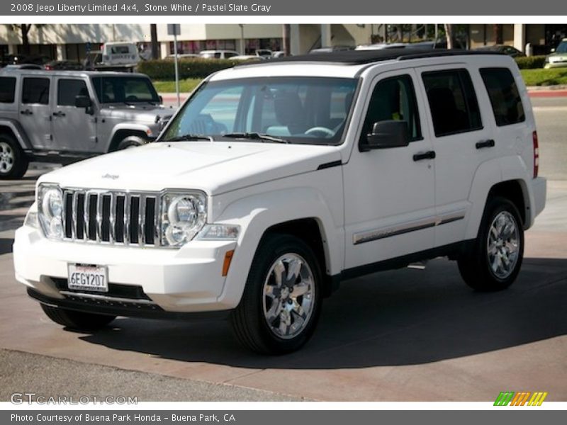 Stone White / Pastel Slate Gray 2008 Jeep Liberty Limited 4x4