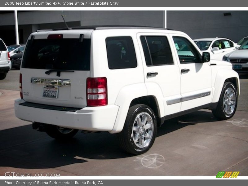 Stone White / Pastel Slate Gray 2008 Jeep Liberty Limited 4x4