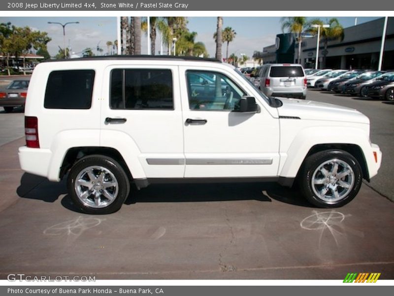 Stone White / Pastel Slate Gray 2008 Jeep Liberty Limited 4x4