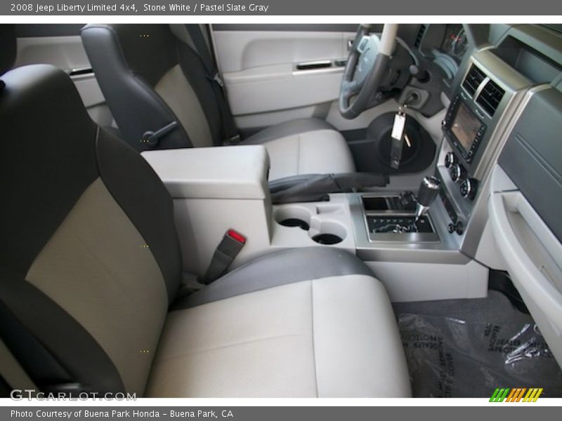 Stone White / Pastel Slate Gray 2008 Jeep Liberty Limited 4x4