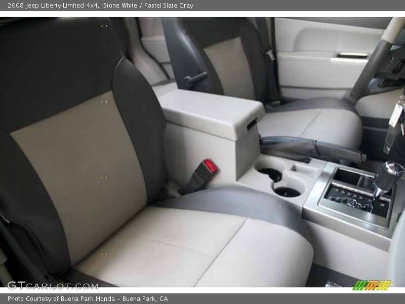 Stone White / Pastel Slate Gray 2008 Jeep Liberty Limited 4x4
