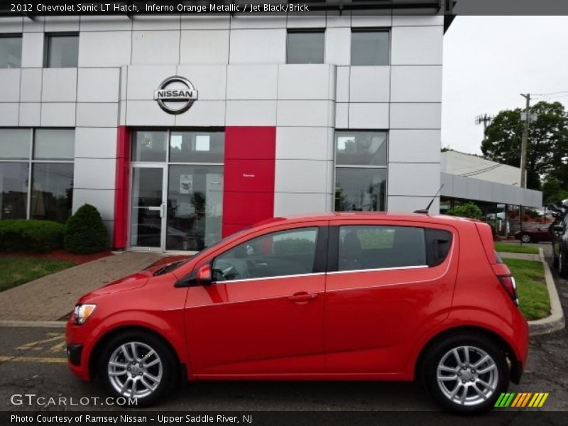  2012 Sonic LT Hatch Inferno Orange Metallic