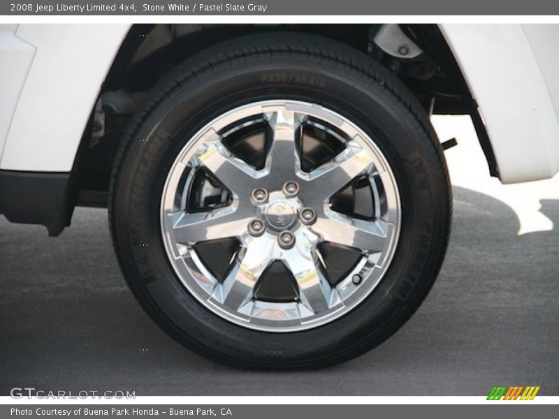 Stone White / Pastel Slate Gray 2008 Jeep Liberty Limited 4x4