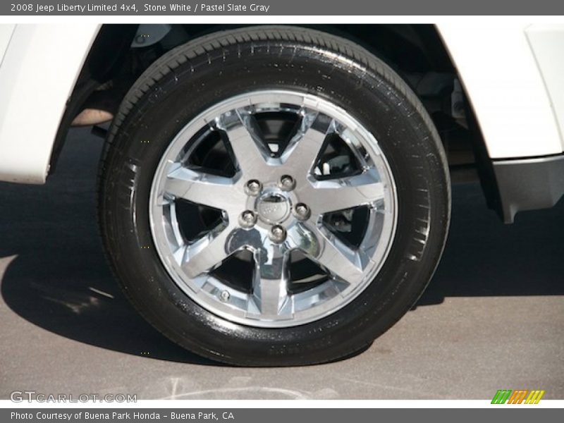 Stone White / Pastel Slate Gray 2008 Jeep Liberty Limited 4x4