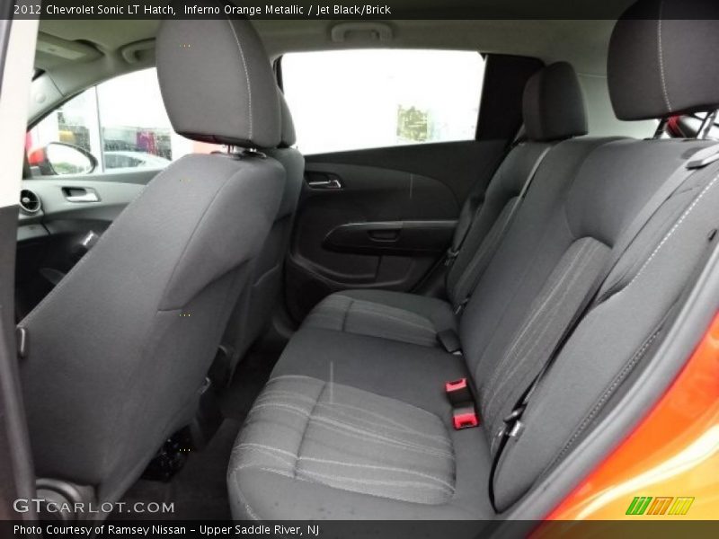 Inferno Orange Metallic / Jet Black/Brick 2012 Chevrolet Sonic LT Hatch