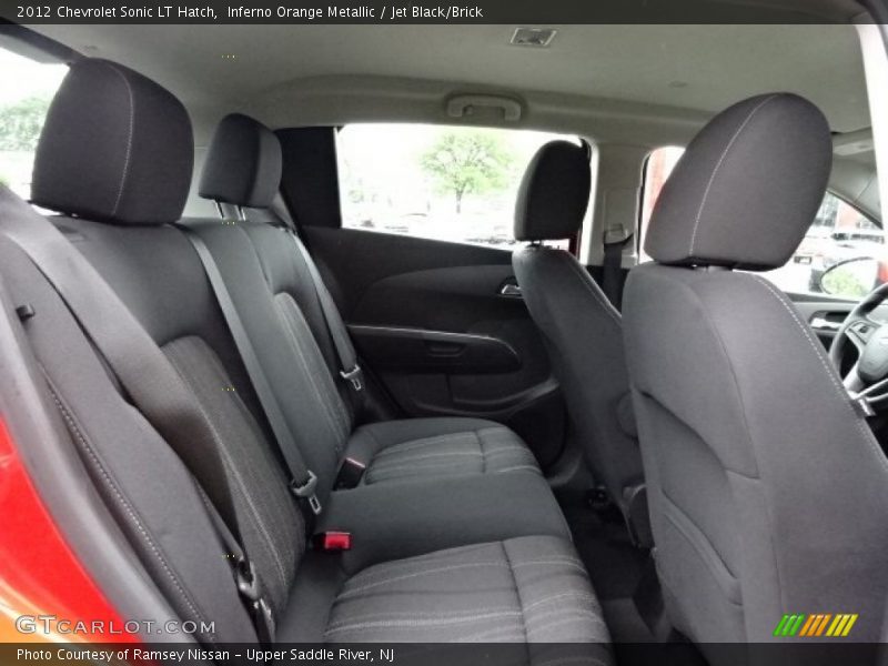Inferno Orange Metallic / Jet Black/Brick 2012 Chevrolet Sonic LT Hatch