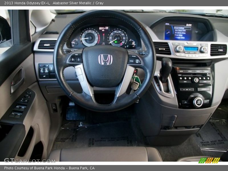 Alabaster Silver Metallic / Gray 2013 Honda Odyssey EX-L